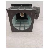 Project Source Outdoor Wall Lantern, Matte Black, Frosted  Glass