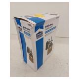 Project Source Outdoor Wall Lantern, Matte Black, Frosted  Glass