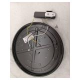 Project Source 1 -Light 13-in Matte Black Smart Integrated LED Flush Mount Light With Bluetooth And Remote