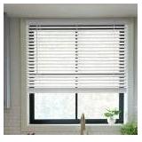 LEVOLOR Trim+Go 2-in Slat Blind, White Faux Wood, Width 43-in x 72-in