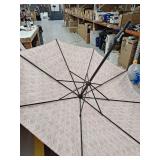 Origin 21 9-ft Aluminum Red Auto-tilt Market Patio Umbrella (Incomplete)