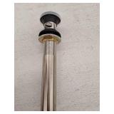 Kohler Premium Matte Black 1-1/4 In. Clicker Drain with Overflow Rh1464524-bl