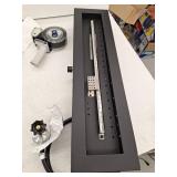 allen + roth 7-in W 40000-BTU Black Portable Tabletop Steel Propane Gas Fire Pit