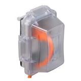 TayMac Clear Non-Metallic Vertical/Horizontal Weatherproof In-Use Outdoor GFCI Kit