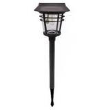 Harbor Breeze Round Path 15 -Lumens Black Solar LED Outdoor Path Light, 3 Pack