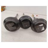 Harbor Breeze Round Path 15 -Lumens Black Solar LED Outdoor Path Light, 3 Pack