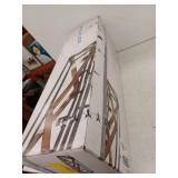 Kichler Barrington 5 -Light Distressed Black and Wood Tone Farmhouse Linear Large Hanging Light