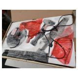 Portfolio Clairiby 4-Piece Bronze Lamp Set with Fabric Shades