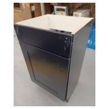 Project Source Dover 18-in Navy Blue Single Sink Bathroom Vanity with White Cultured Marble Sink