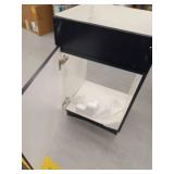 Project Source Dover 18-in Navy Blue Single Sink Bathroom Vanity with White Cultured Marble Sink