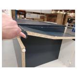 Project Source Dover 18-in Navy Blue Single Sink Bathroom Vanity with White Cultured Marble Sink