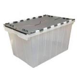 Style Selections 12-Gallon Clear Tote with Hinged Lid