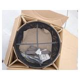 Style Selections 31-in W Steel Round Portable Wood-Burning Fire Pit