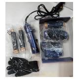 6 in 1, Blow Dryer Brush, Curling Wand Hair Styling Tools Set, Ionic Hot Air Hair Dryer, Massage Oval Hair Dryer, Left&Right Hair Curlers