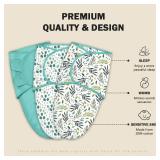 Cute Castle 3-Pack Baby Swaddle Sleep Sacks - Newborn Swaddle Sack - Ergonomic Baby Swaddles Blanket Warp for Boys and Girls - Baby Essentials (0-3 Months - Green) - Retail: $19
