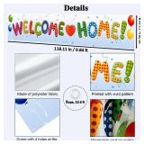 Welcome Home Banner, Decorations for Hospital/Military/Navy/Marine Corps/Marine Boot-camp/Army/National Guard/Air Force/Housewarming, Welcome Home Sign - Retail: $10