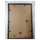 12x18 Picture Frame, Display Pictures 11x17 with Mat or 12x18 Without Mat, Wall Hanging Photo Frame, Brown, 1 Pack - Retail: $26