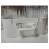 Shower Caddy - Suction Cup Shower Shelf+Soap Dish+Hooks - 1 Sec Installation NO-Drill Removable Powerful Waterproof Organizer - Retail: $28