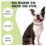 Stainless Steel Silver Gold Dog Collars with Safety Buckle Lock, Cuban Link Chain Training Collar,15MM Strong Dog Necklace Heavy Duty Chew Proof for Small Medium Large Dog - Retail: $20