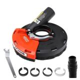 HERZO Dust Shroud for Angle Grinder 4/4.5/5 inch Universal Surface Grinding Shroud (125MM) - Retail: $28