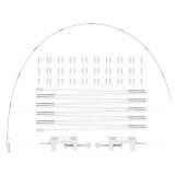 12ft White Table Balloon Arch Kit, Balloon Arch Stand Frame For Birthday Party Wedding and Graduation Decorations, Christmas Decor Baby Shower Bachelor Party Supplies - Retail: $12