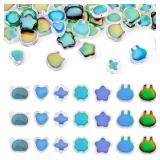 Changing Mood Beads Temperature Sensing Beads Crystal Bear Clover Rabbit Bead Glass Bracelet Bead for Easter Crafts Christmas Necklace Jewelry Making - Retail: $12