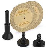 Diamond Cutting Wheel 2 Inch Die Grinder Cut Off Wheel for Metal & Stainless Steel, Nuts, Bolts, Screws, Gypsum, Ceramic, Glass, PVC Pipe, Rotary Tool Drill Cutter Attachment - Retail: $11