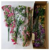 Artificial Hanging Flowers for Outdoors Faux Plants for Spring Summer Decoration,6 Bundles UV Resistant Realistic Silk Flowers Indoor Outside Garden Porch Patio Balcony Yard Farmhouse - Retail: $28