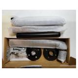 Wall Mounted Clothes Rack 24in, Industrial Pipe Wall Mount Clothing Rack, Heavy Duty Iron Garment Racks, Space Saver Multi-purpose Hanging Rod for Laundry Room, Closet Storage, 1 Pack - Retail: $22