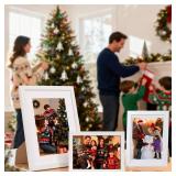 4x6 Picture Frames Set of 14, Tabletop or Wall Display Photos 3.5x5 with Mat or 4x6 Without, Bulk Picture Frames Collage for Prints, Photos, Landscape and Artwork (White) - Retail: $19