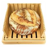 Bread Slicer for Sourdough Rounds & Homemade Bread, 10.5 Adjustable Large Wide Capacity, Perfect for Artisan Loaves, Durable & Easy to Use â The Ideal Gift for Baking Enthusiasts - Retail: $34