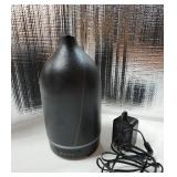 Essential Oil Diffuser, Handcrafted Ceramic Diffuser for Home, Ultrasonic Cool Mist Air Diffuser, 9 Colors Night Light with Timer, CERAMIC CRACKED, POWERS ON and LIGHTS UP. - Retail: $26