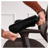 Office Chair Armrest Covers Comfort Memory Foam Armrest Pads for Office Chair Gaming Chair Arm Rest Covers for Elbows Ergonomic Armrest Pillow Pads for Desk Chair (Black, Set of 2) - Retail: $18