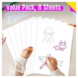 8 Packs Small Whiteboards, Double Sided Dry Erase Blank Board, Writable and Erasable White Board for Office, Home, Classroom, Math, Drawing (Each Measures 12 x 9) - Retail: $8