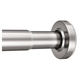 Nickel Spring Tension Shower Curtain Rod 31-75 Inches, 1 Inch Diameter Heavy Duty Tension Rod Rust Proof Bathroom Curtain Rod, Adjustable No Drill Easy Segmented Installation - Retail: $16