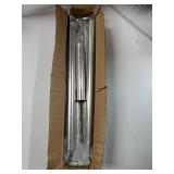 Nickel Spring Tension Shower Curtain Rod 31-75 Inches, 1 Inch Diameter Heavy Duty Tension Rod Rust Proof Bathroom Curtain Rod, Adjustable No Drill Easy Segmented Installation - Retail: $16