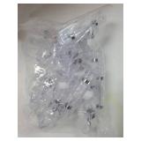 Clear Sign Clips Merchandise Display 12 Pack Plastic Label Pop Clips on Sign Holder Shelf Double Sided Swivel Price Tag Holders on Clothing Rack Rotatable Menu Clamps for Sale Retail Display - Retail: