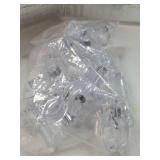 Clear Sign Clips Merchandise Display 12 Pack Plastic Label Pop Clips on Sign Holder Shelf Double Sided Swivel Price Tag Holders on Clothing Rack Rotatable Menu Clamps for Sale Retail Display - Retail: