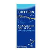 Differin Acne Treatment Gel, 30 Day Supply, Retinoid Treatment for Face with 0.1% Adapalene, Gentle Skin Care for Acne Prone Sensitive Skin, 15g Pump (Packaging May Vary)
