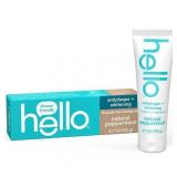 hello Antiplaque and Whitening Fluoride Free Toothpaste  Natural Peppermint  4.7 Oz