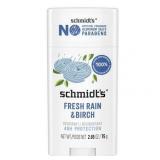 Schmidt s Women s and Men s Aluminum-Free Vegan Deodorant  Fresh Rain & Birch  2.65 oz