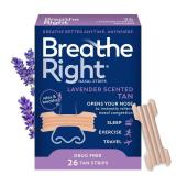 Breathe Right Nasal Strips Lavender Scent Extra Strength Tan Nasal Strips Help Stop Snoring Drug-Free Snoring Solution & Nasal Congestion Relief Caused By Colds & Allergies 26ct (packaging may vary)