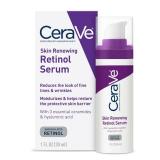 CeraVe Anti Aging Retinol Serum For Face, Encapsulated Retinol With Hyaluronic Acid, Niacinamide & Ceramides, Smooths Wrinkles & Fine Lines, Gentle Skin Brightening Serum, Fragrance Free, 1 Oz