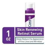 CeraVe Anti Aging Retinol Serum For Face, Encapsulated Retinol With Hyaluronic Acid, Niacinamide & Ceramides, Smooths Wrinkles & Fine Lines, Gentle Skin Brightening Serum, Fragrance Free, 1 Oz