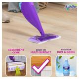 Swiffer WetJet Hardwood Floor Cleaner Spray Mop Pad Refill, Bathroom Cleaning Supplies, Hardwood Floor Cleaner, Multi Surface, 24 Count