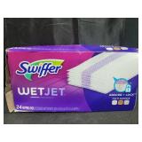 Swiffer WetJet Hardwood Floor Cleaner Spray Mop Pad Refill, Bathroom Cleaning Supplies, Hardwood Floor Cleaner, Multi Surface, 24 Count