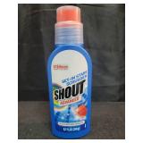 Shout Advanced Stain Remover Gel for Clothes Laundry, Ultra Concentrated Gel with Built-in Scrubber Brush for Deep Set-In stains, 8.7oz