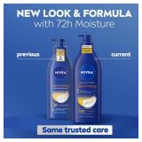 NIVEA Nourishing Hydration Skin Firming Body Lotion with Q10 and Vitamin C, 72-Hour Body Moisturizer for Dry to Very Dry Skin, Holiday Gifts for Self Care, 16.9 Fl Oz Pump Bottle
