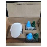 Febreze Plug In Air Freshener, Odor-Fighting Scented Oil Starter Kit, Air Fresheners for Home and Bathroom and Kitchen, Long Lasting for Strong Odors, Gain Original Scent, Warmer + 2 Refill