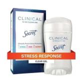 Secret Clinical Antiperspirant and Deodorant for Women Clear Gel  Stress Response  1.6 oz
